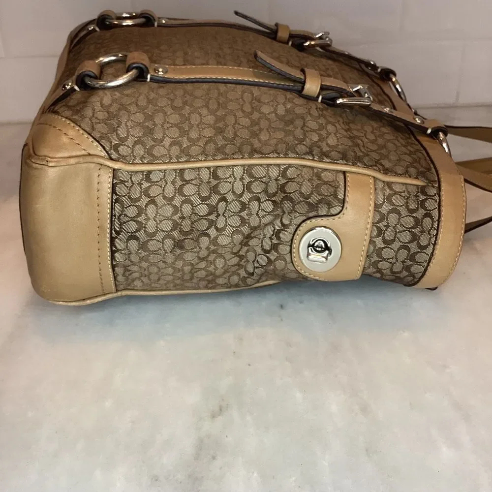 Coach Bag Purse Handbag Signature Mini C Jacquard EW Gallery Tote Pocketbook